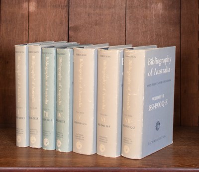 Lot 911 - Ferguson (John Alexander) Bibliography of Australia