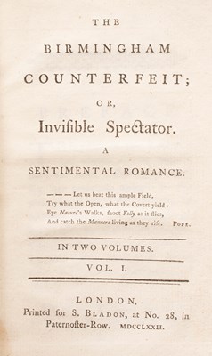 Lot 746 - [Johnson (Richard)] The Birmingham Counterfeit