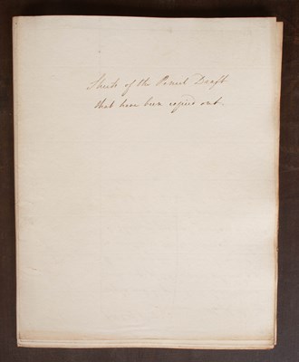 Lot 938 - Rouse-Boughton (Sir Charles William) Manuscript Dissertation