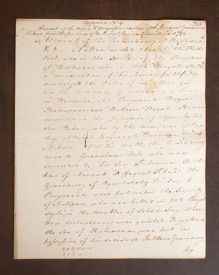Lot 938 - Rouse-Boughton (Sir Charles William) Manuscript Dissertation