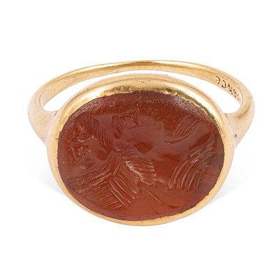 Lot A 17th Century carnelian intaglio ring