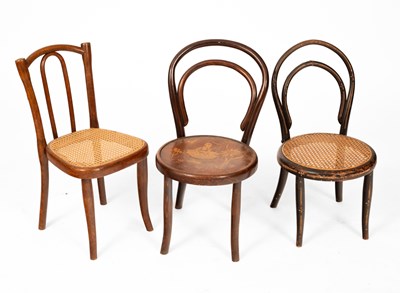 Lot 236 - Two Thonet bentwood child's chairs